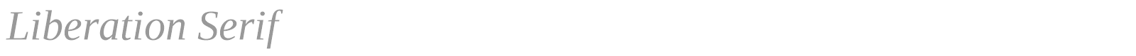 Liberation Serif font preview